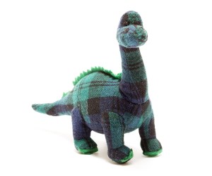 Blue tartan diplodocus